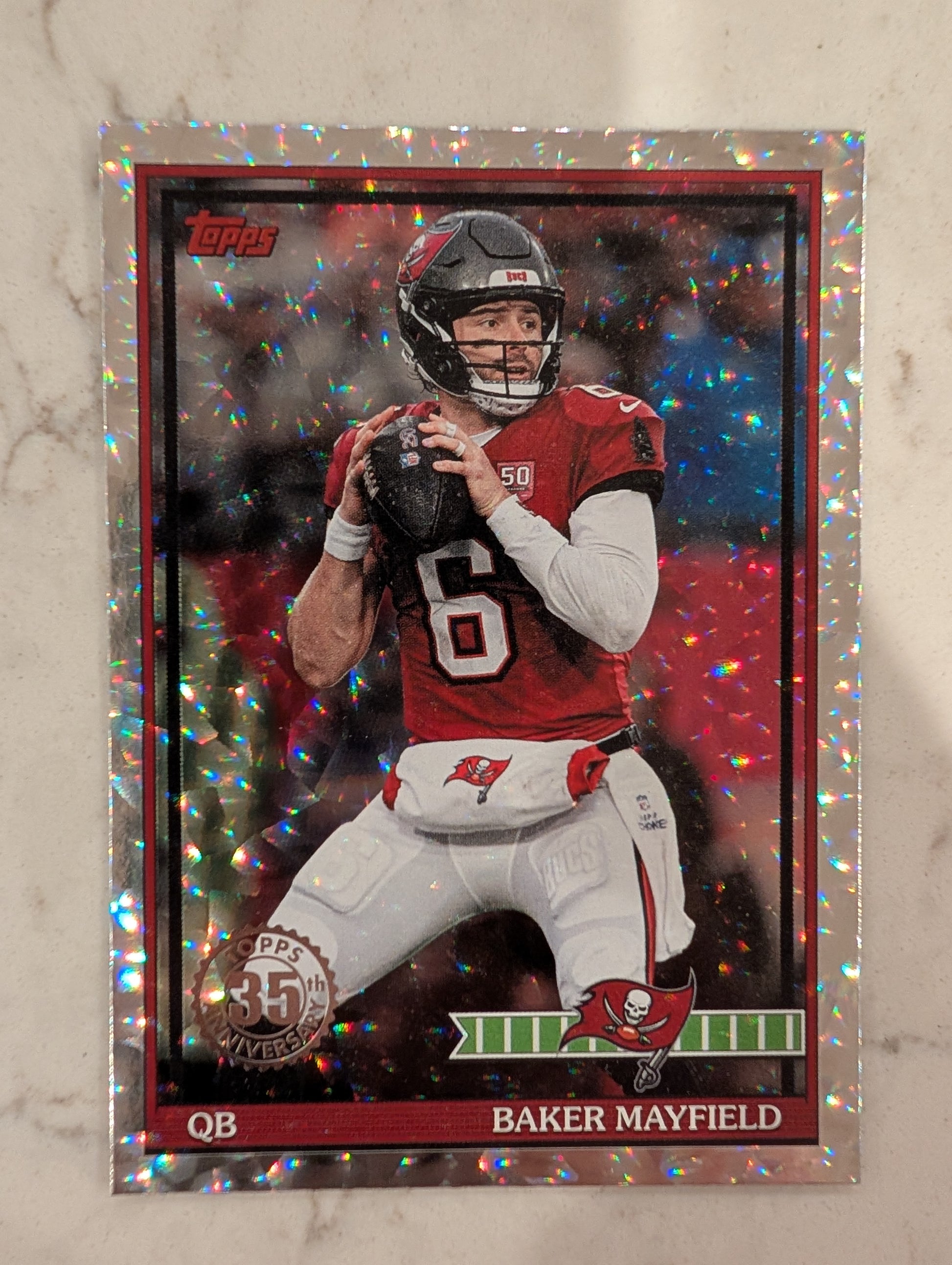 Baker Mayfield 91TF-32 2026 Topps Football 1991 Topps Mega Box Crackle Foil