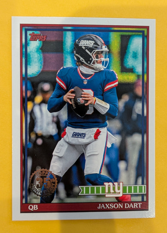 2026 Topps Football Jaxson Dart 1991 Topps Football #91TF-33