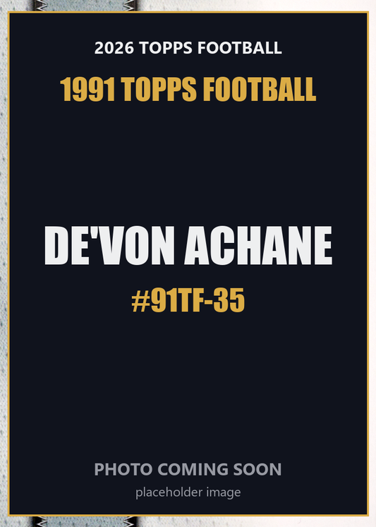 2026 Topps Football De'Von Achane 1991 Topps Football #91TF-35