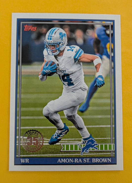 2026 Topps Football Amon-Ra St. Brown 1991 Topps Football #91TF-36