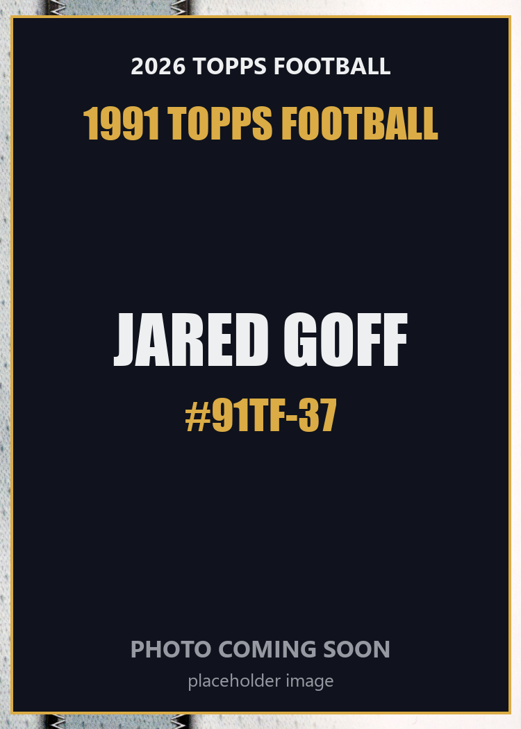 2026 Topps Football Jared Goff 1991 Topps Football #91TF-37