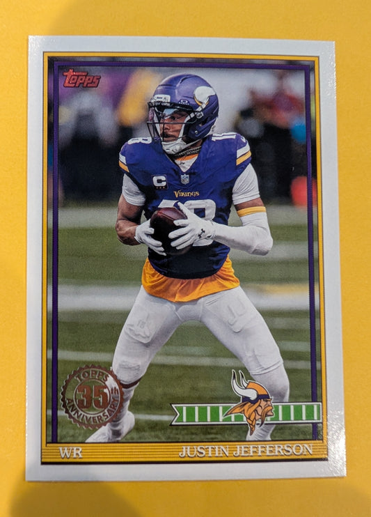 2026 Topps Football Justin Jefferson 1991 Topps Football #91TF-38