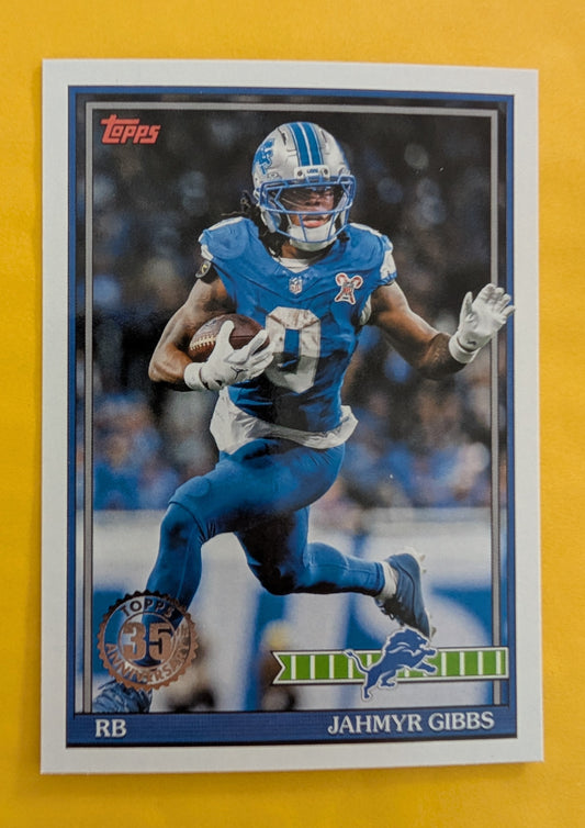 2026 Topps Football Jahmyr Gibbs 1991 Topps Football #91TF-39