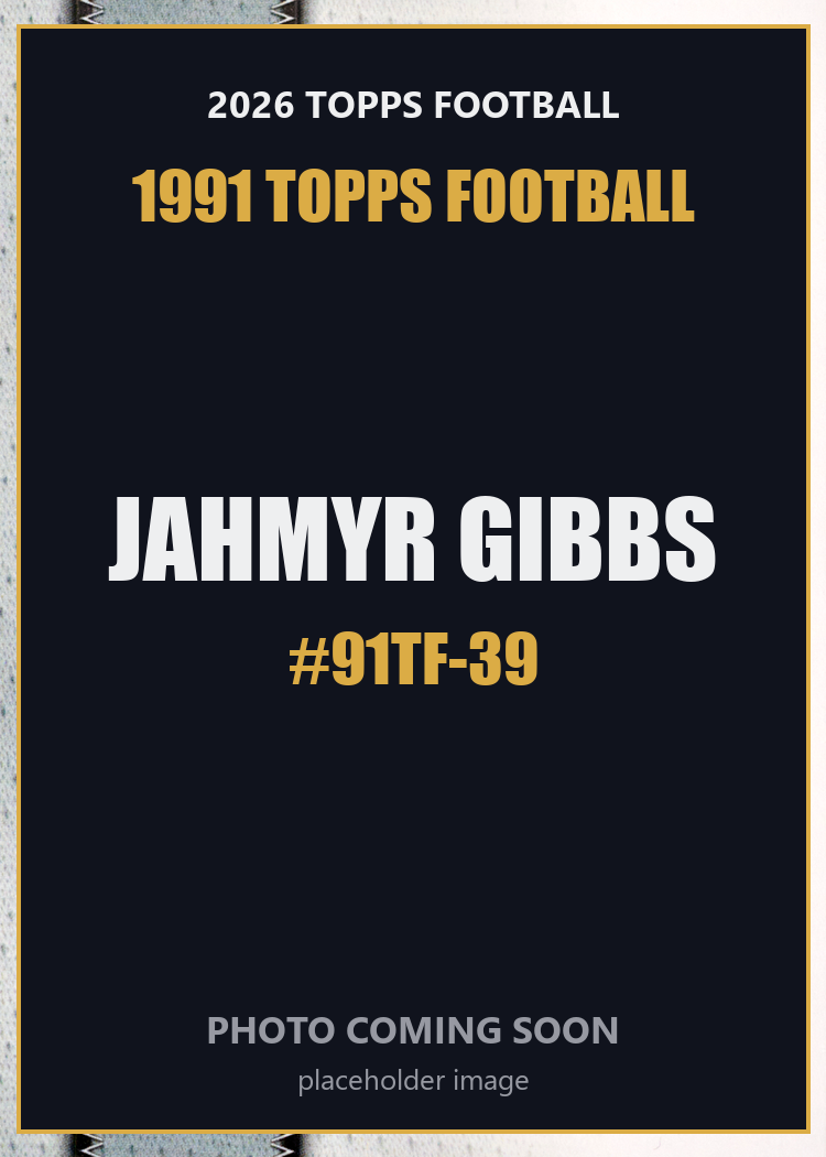 2026 Topps Football Jahmyr Gibbs 1991 Topps Football #91TF-39