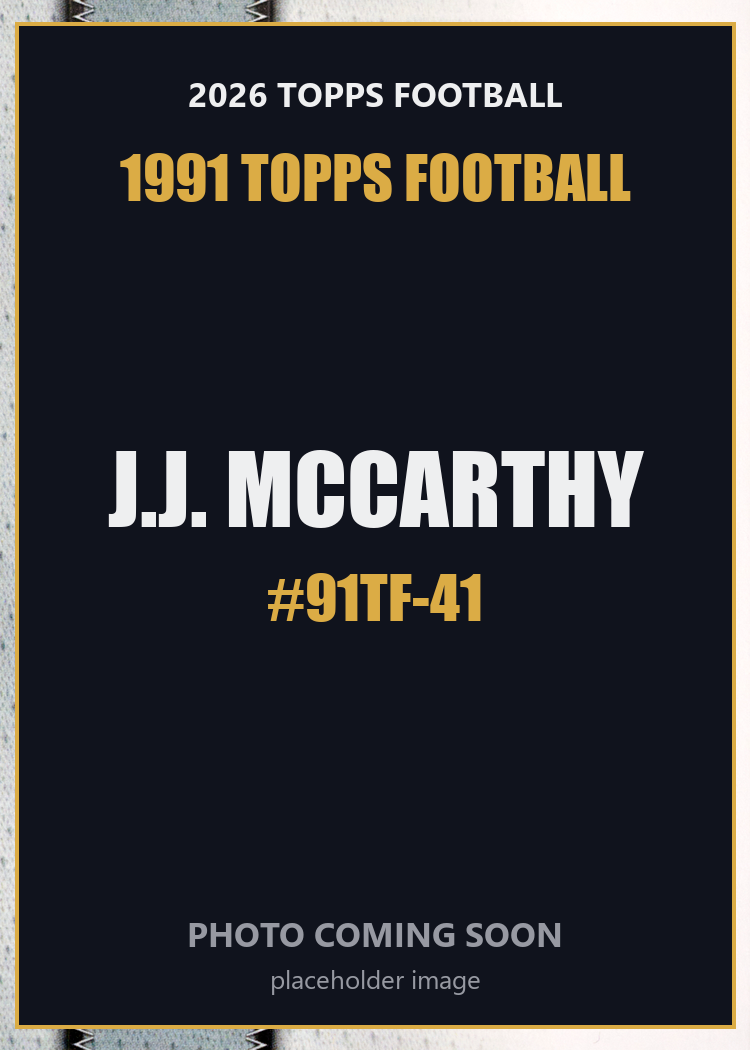 2026 Topps Football J.J. McCarthy 1991 Topps Football #91TF-41