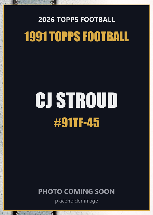 2026 Topps Football CJ Stroud 1991 Topps Football #91TF-45