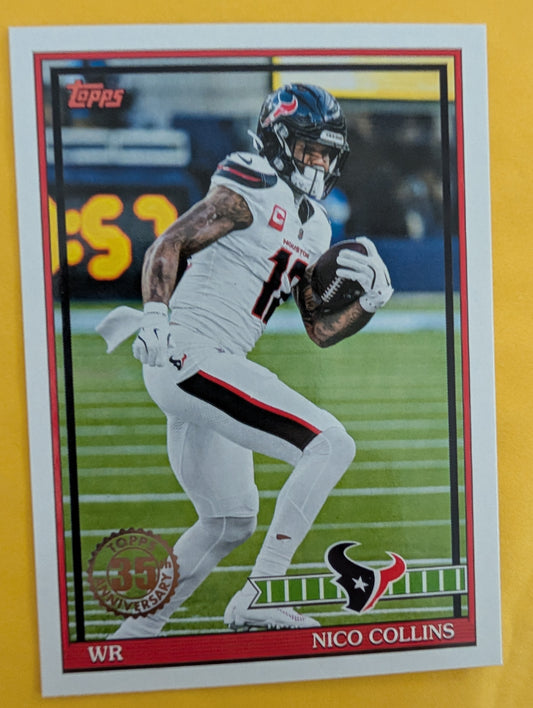 2026 Topps Football Nico Collins 1991 Topps Football #91TF-47