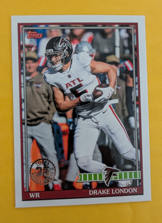 2026 Topps Football Drake London 1991 Topps Football #91TF-5