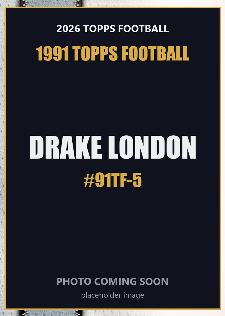 2026 Topps Football Drake London 1991 Topps Football #91TF-5