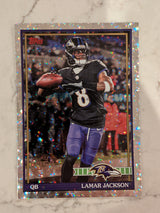 2026 Topps Football Lamar Jackson 1991 Topps Football #91TF-7 Mega Box Crackle Foil