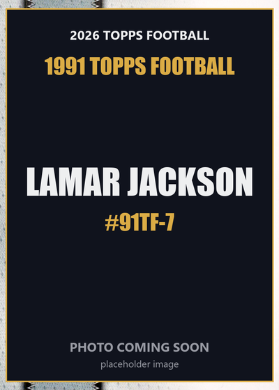 2026 Topps Football Lamar Jackson 1991 Topps Football #91TF-7