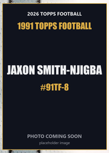 2026 Topps Football Jaxon Smith-Njigba 1991 Topps Football #91TF-8