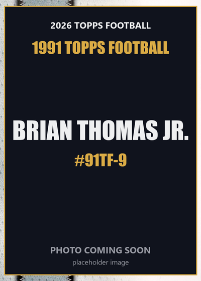 2026 Topps Football Brian Thomas Jr. 1991 Topps Football #91TF-9