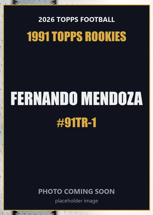 2026 Topps Football Fernando Mendoza 1991 Topps Rookies #91TR-1