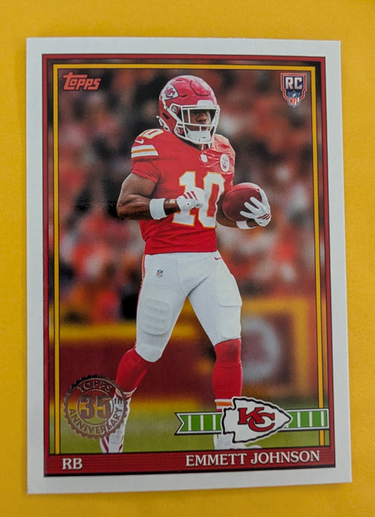 2026 Topps Football Emmett Johnson 1991 Topps Rookies #91TR-13