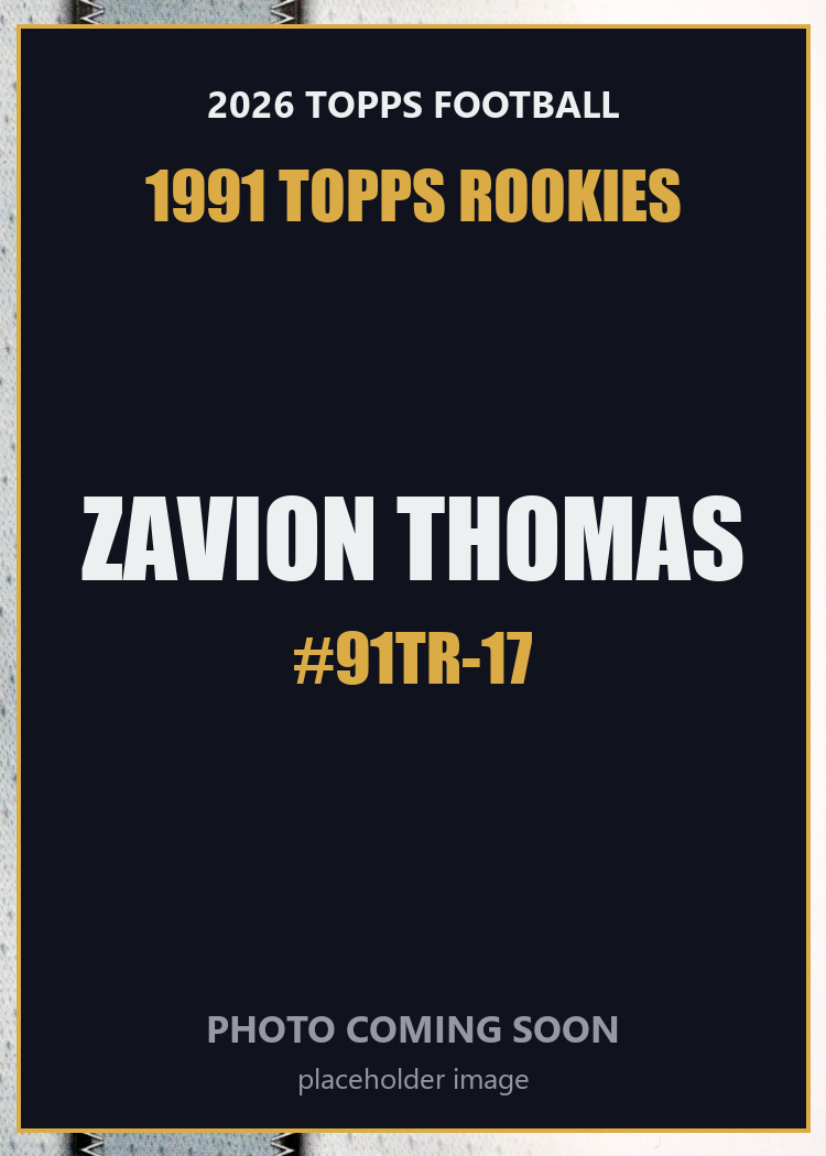 2026 Topps Football Zavion Thomas 1991 Topps Rookies #91TR-17