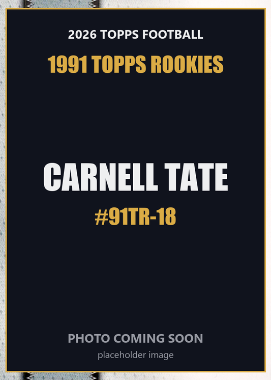 2026 Topps Football Carnell Tate 1991 Topps Rookies #91TR-18
