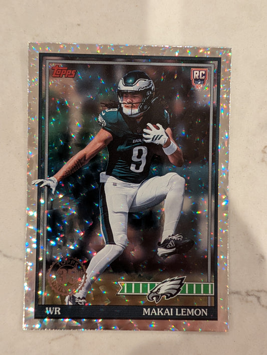 Makai Lemon 91TR-19 2026 Topps Football 1991 Topps Mega Box Crackle Foil