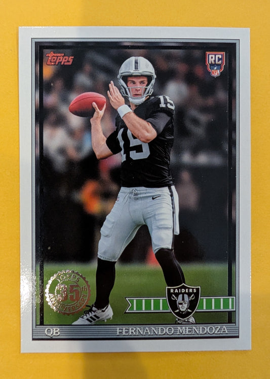 2026 Topps Football Fernando Mendoza 1991 Topps Rookies #91TR-1