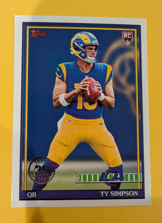 Ty Simpson 91TR-2 2026 Topps Football