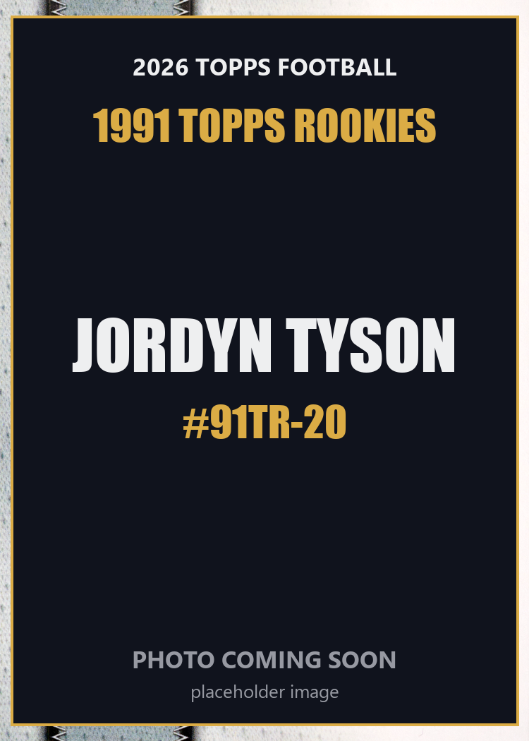 2026 Topps Football Jordyn Tyson 1991 Topps Rookies #91TR-20