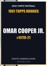 2026 Topps Football Omar Cooper Jr. 1991 Topps Rookies #91TR-21