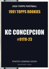 2026 Topps Football KC Concepcion 1991 Topps Rookies #91TR-23