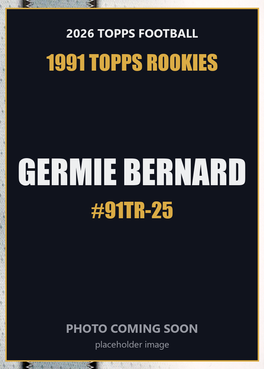 2026 Topps Football Germie Bernard 1991 Topps Rookies #91TR-25