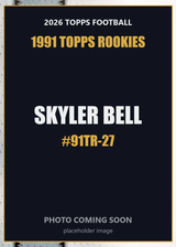 2026 Topps Football Skyler Bell 1991 Topps Rookies #91TR-27
