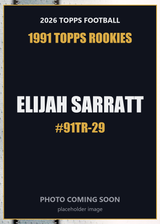 2026 Topps Football Elijah Sarratt 1991 Topps Rookies #91TR-29