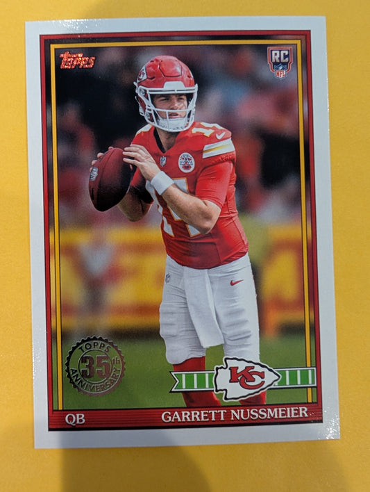 2026 Topps Football Garrett Nussmeier 1991 Topps Rookies #91TR-3