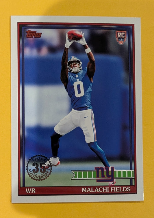 2026 Topps Football Malachi Fields 1991 Topps Rookies #91TR-30