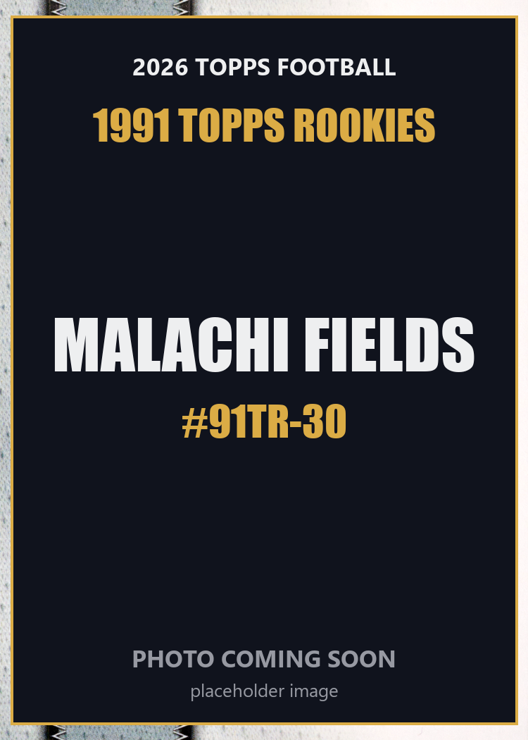 2026 Topps Football Malachi Fields 1991 Topps Rookies #91TR-30