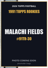 2026 Topps Football Malachi Fields 1991 Topps Rookies #91TR-30