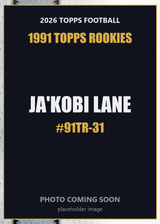 2026 Topps Football Ja'Kobi Lane 1991 Topps Rookies #91TR-31