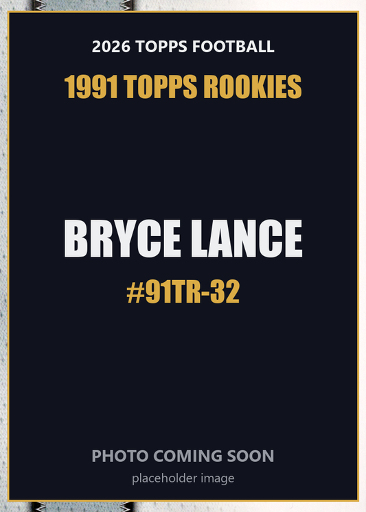 2026 Topps Football Bryce Lance 1991 Topps Rookies #91TR-32
