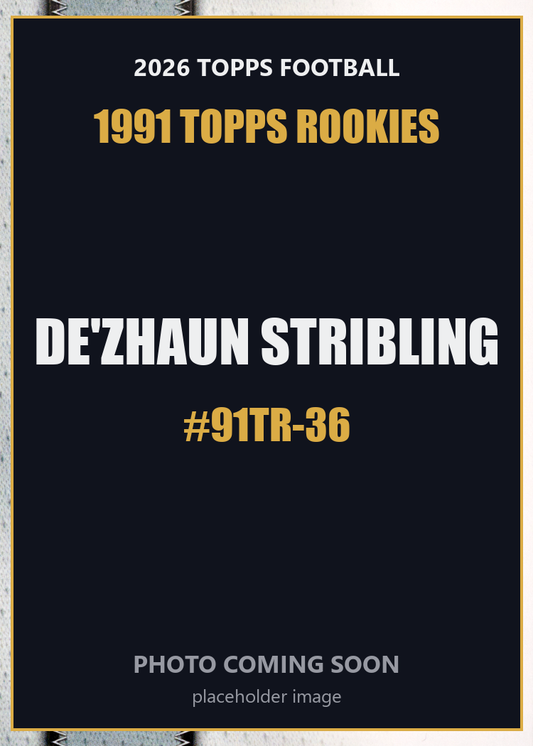 2026 Topps Football De'Zhaun Stribling 1991 Topps Rookies #91TR-36
