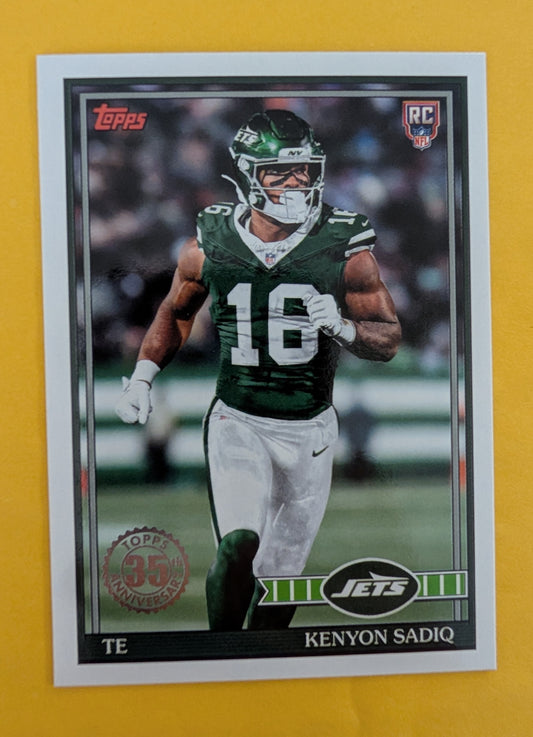 2026 Topps Football Kenyon Sadiq 1991 Topps Rookies #91TR-38