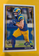 2026 Topps Football Max Klare 1991 Topps Rookies #91TR-41