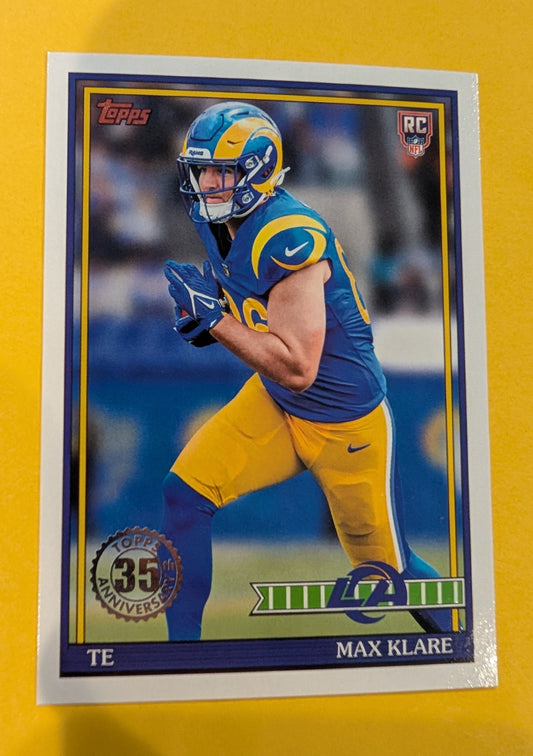 2026 Topps Football Max Klare 1991 Topps Rookies #91TR-41