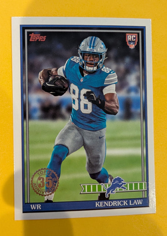 2026 Topps Football Kendrick Law 1991 Topps Rookies #91TR-42