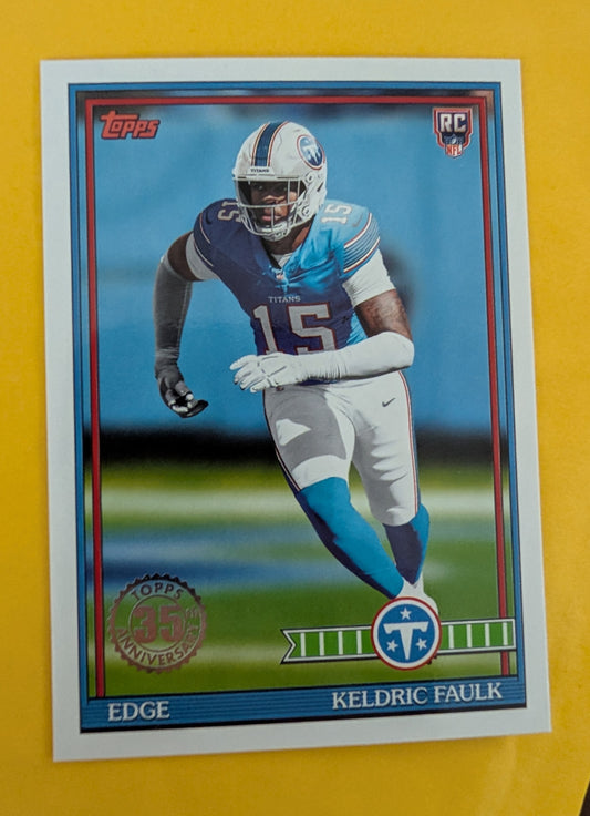 2026 Topps Football Keldric Faulk 1991 Topps Rookies #91TR-44