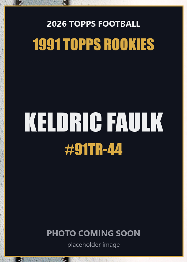 2026 Topps Football Keldric Faulk 1991 Topps Rookies #91TR-44