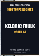 2026 Topps Football Keldric Faulk 1991 Topps Rookies #91TR-44