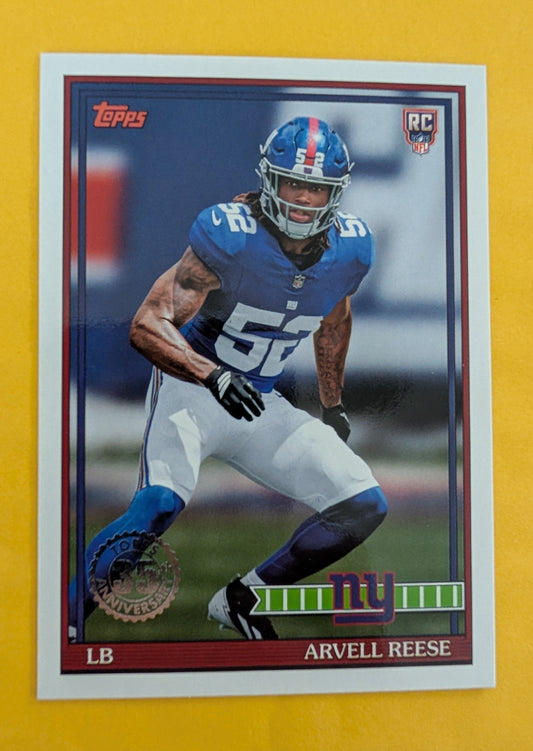 2026 Topps Football Arvell Reese 1991 Topps Rookies #91TR-46