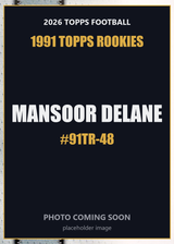 2026 Topps Football Mansoor Delane 1991 Topps Rookies #91TR-48