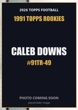 2026 Topps Football Caleb Downs 1991 Topps Rookies #91TR-49