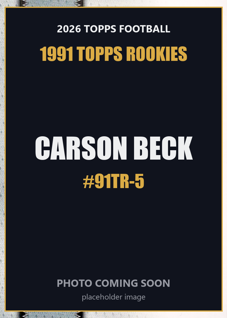 2026 Topps Football Carson Beck 1991 Topps Rookies #91TR-5