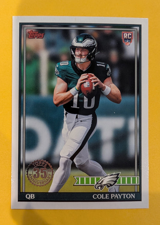 2026 Topps Football Cole Payton 1991 Topps Rookies #91TR-7