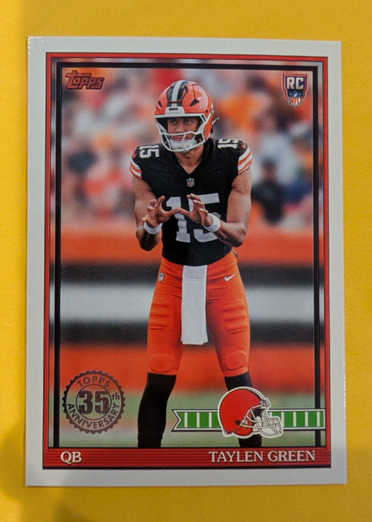 2026 Topps Football Taylen Green 1991 Topps Rookies #91TR-8